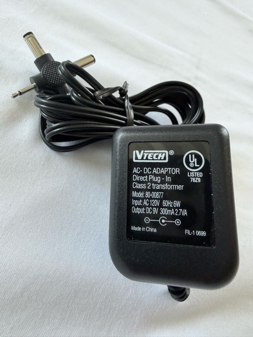 V Tech AC-DC Adapter For Vtech Electronic Gaming Consoles Or Toys . 120V AC 60Hz